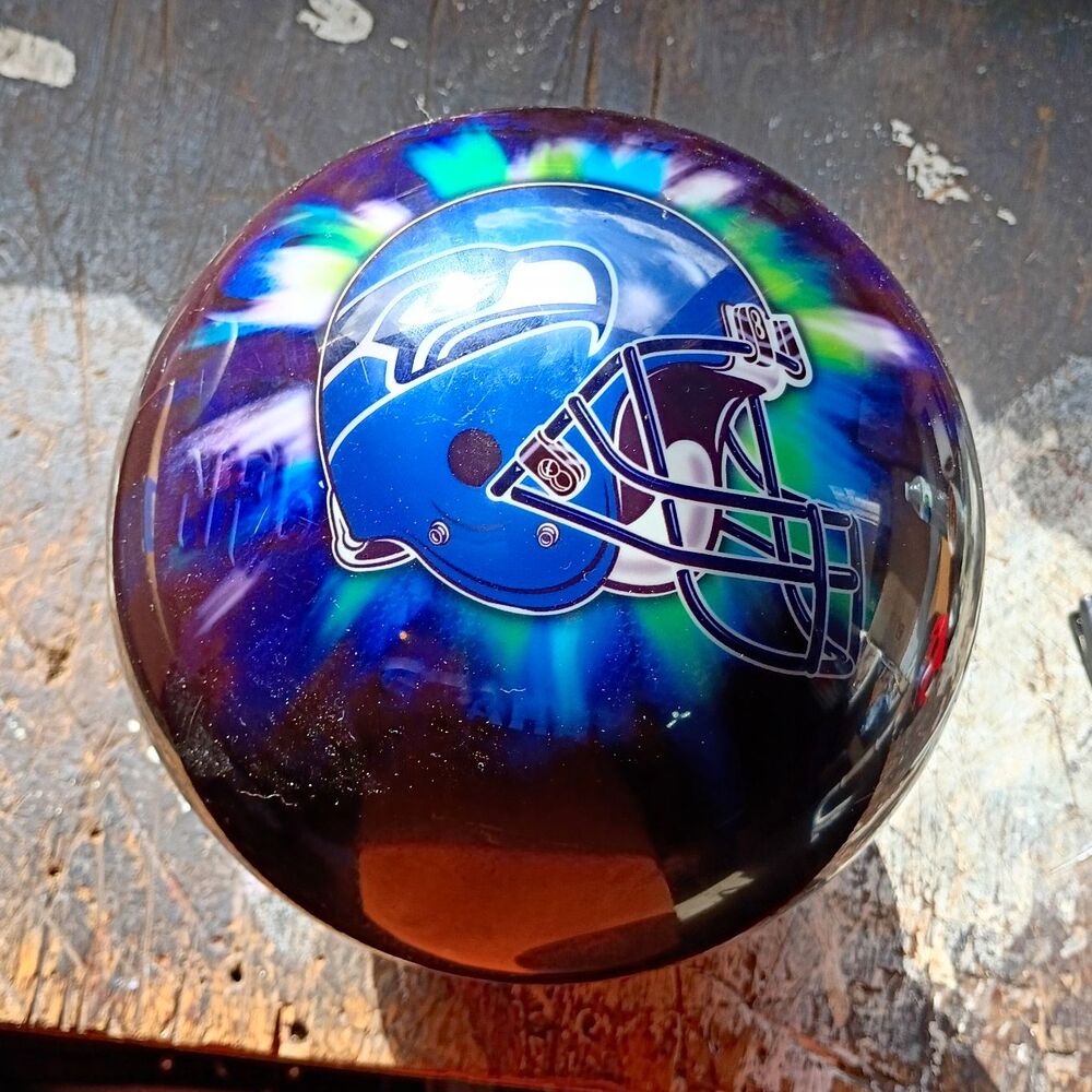 VIZ-A-BALL Seattle Seahawks 16 lb USBC Polyester Polished Drilled KBB2331